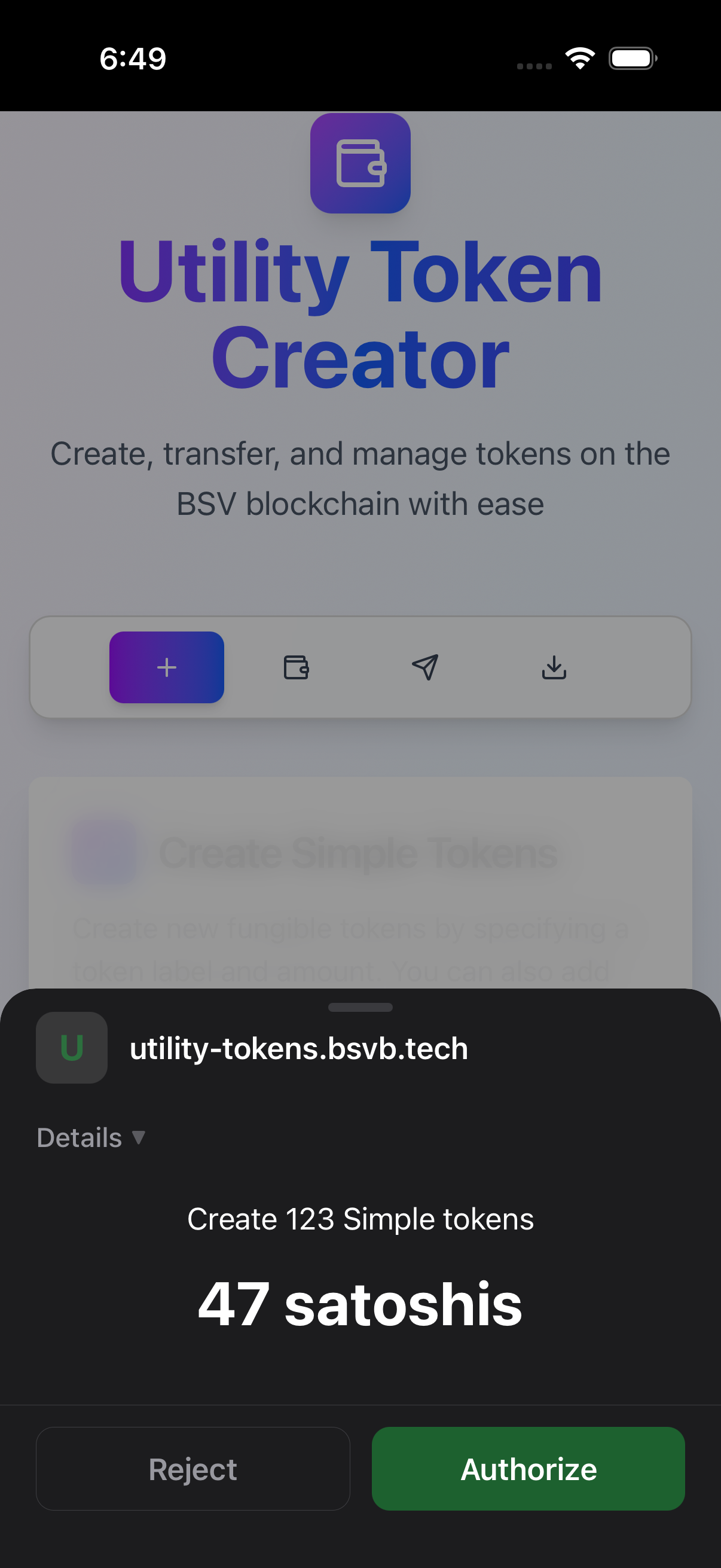 Authorize a micropayment